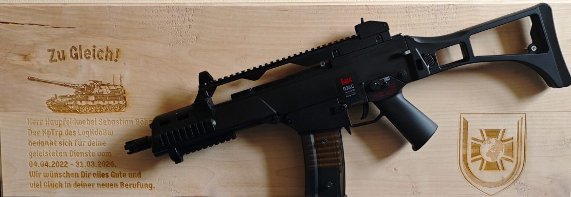 G 36 auf Holz